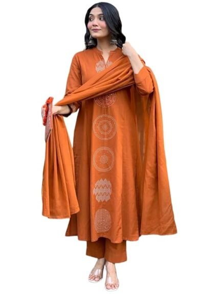 Pure Cotton Kurta Set for Women with Dupatta